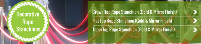 Decorative Rope Stanchions
