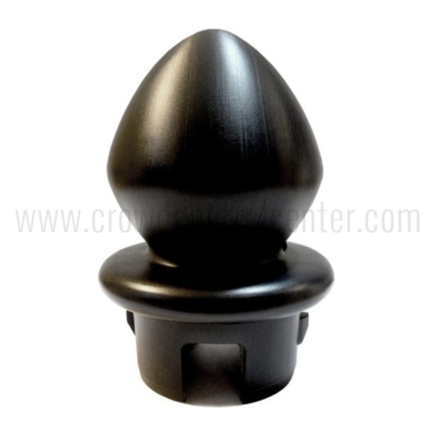PLASTIC STANCHION REPLACEMENT HEAD - BLACK