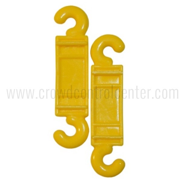 PLASTIC STANCHION REPLACEMENT C-HOOK YELLOW (2PCS)