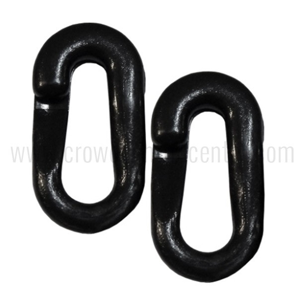 REPAIR LINK 6MM PLASTIC CHAIN, BLACK (2PCS)