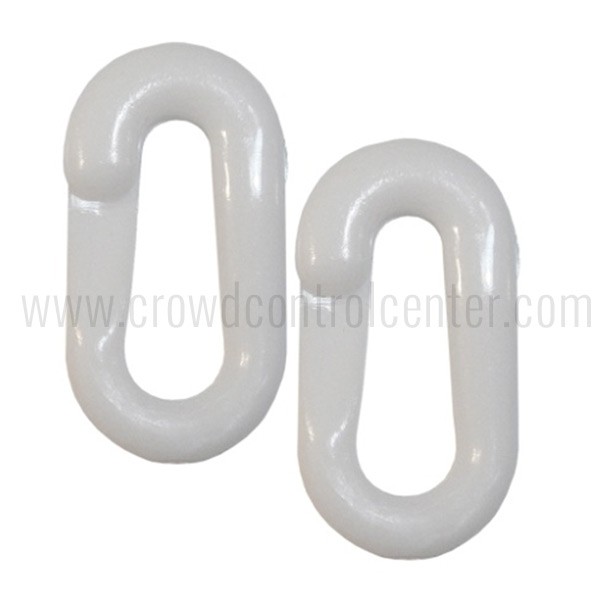 REPAIR LINK 6MM PLASTIC CHAIN, WHITE (2PCS)