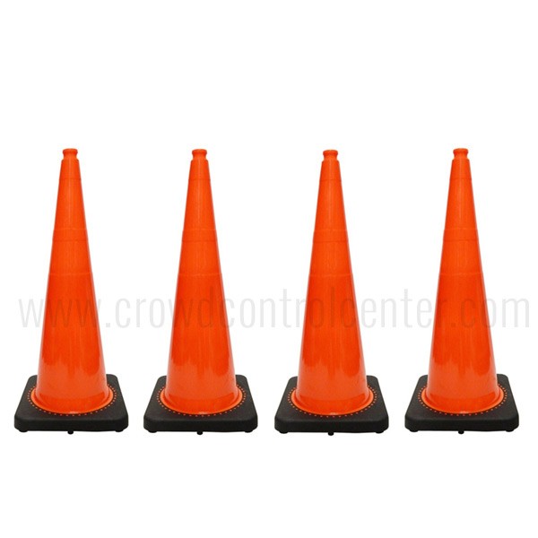 JBC Plastic Revolution Series Traffic Cone 4 PCS Set, 36" HT, RS90055CT 