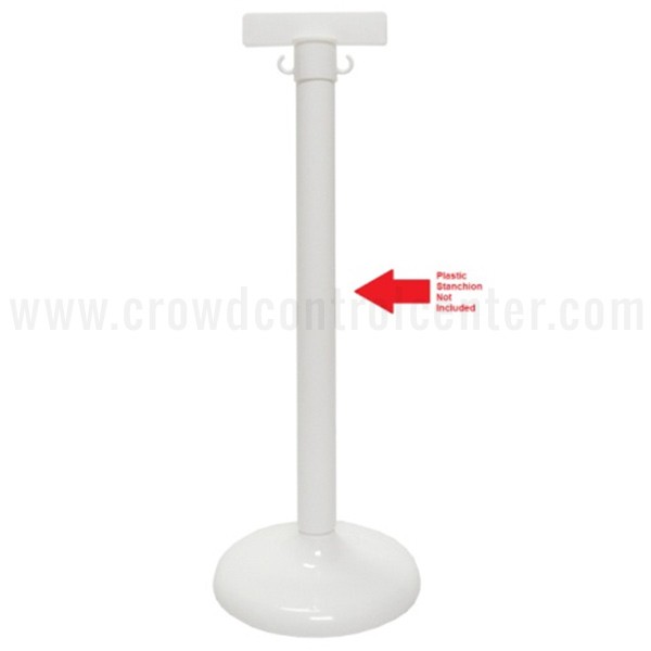 Plastic Stanchion Sign Holder (WHT)