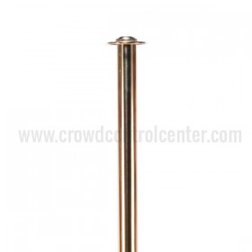 Flat Rope Stanchion in Gold Plated Stainless Steel