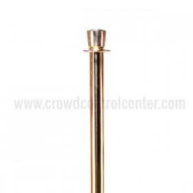 Taper Rope Stanchion in Gold Plated Stainless Steel