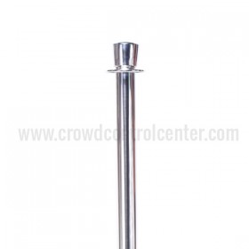 Taper Rope Stanchion in Mirror Polished Stainless Steel