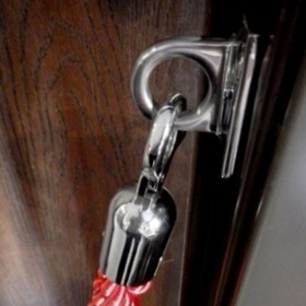 ROPE STANCHION WALL PLATE, MIRROR FINISHED