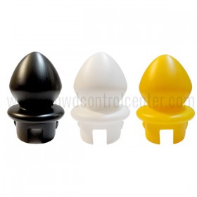 PLASTIC STANCHION REPLACEMENT HEAD - BLACK