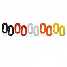 REPAIR LINK 6MM PLASTIC CHAIN, BLACK (2PCS)