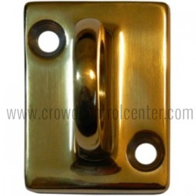 ROPE STANCHION WALL PLATE, GOLD FINISHED