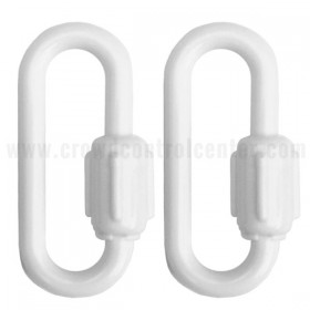 PLASTIC QUICK LINK, WHITE (2 PCS SET)