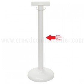 Plastic Stanchion Sign Holder (WHT)