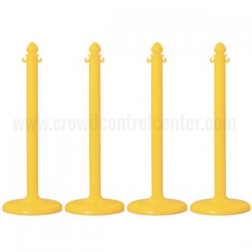 4 pcs C-Hook Yellow Plastic Stanchion
