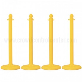 4 pcs C-Hook Yellow Plastic Stanchion + 32' Chain + S-Hook (4pcs)