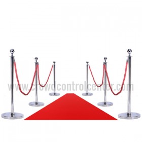 VIP Red Carpet Combo Special (6 Mirror Posts + 4 Red Ropes + 1 3' x 10' Red Carpet) 