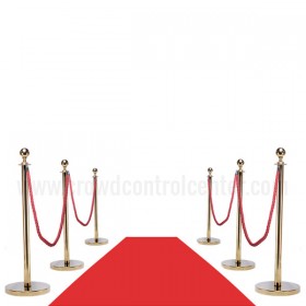 VIP Red Carpet Combo Special (6 Gold Posts + 4 Red Ropes + 1 3'X10' Red Carpet) 