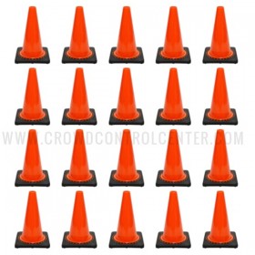 JBC Plastic Revolution Series Traffic Cone 20 PCS Set, 12" HT