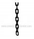 Plastic Chain Black 1.5" (6 mm) 50' Length