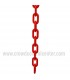 Plastic Chain Red 1.5" (6 mm) 50' Length